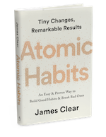 Atomic Habits Book, running training checklist